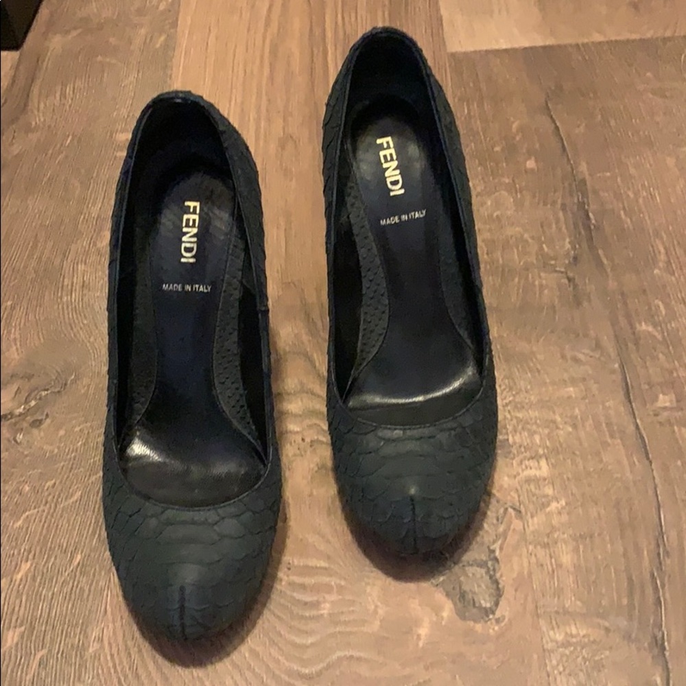 Fendi Zucca Heels 37.5